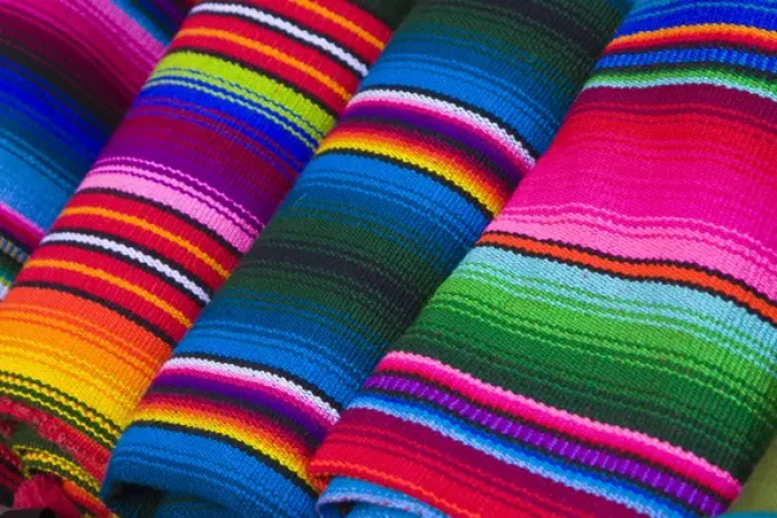 Framed Print : Central America, Guatemala, Chichicastenango. Traditional textiles on display Framed Print : Central America, Guatemala, Chichicastenango. Traditional textiles on display