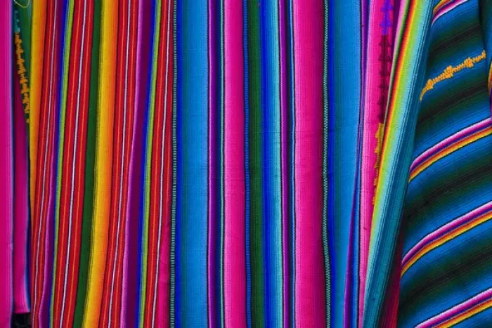 Framed Print : Central America, Guatemala, Chichicastenango. Traditional textiles on display Framed Print : Central America, Guatemala, Chichicastenango. Traditional textiles on display