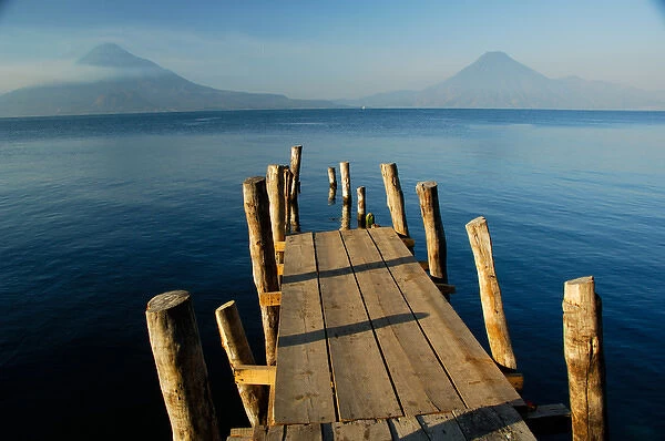 Central America, Guatemala, Western Highlands, Lake Atitlan, Panajachel. Early morning