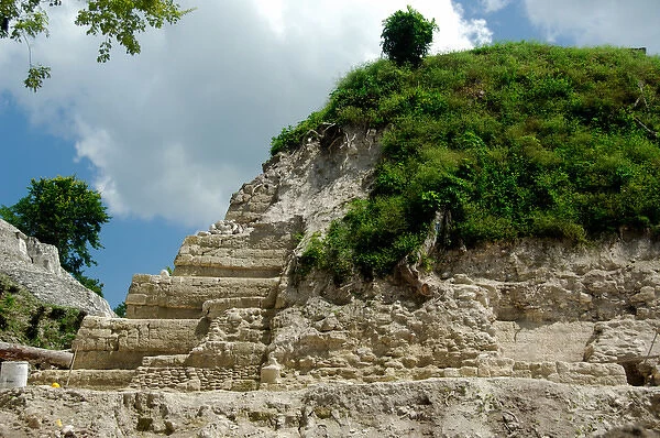 Central America, Guatemala, Yaxha. Ruins of Preclassic & Classic Period Mayan civilization