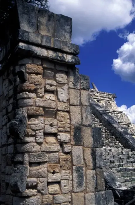 Framed Print : Central America, Mexico, Yucatan, Chitchen Itza. The Marketplace Framed Print : Central America, Mexico, Yucatan, Chitchen Itza. The Marketplace