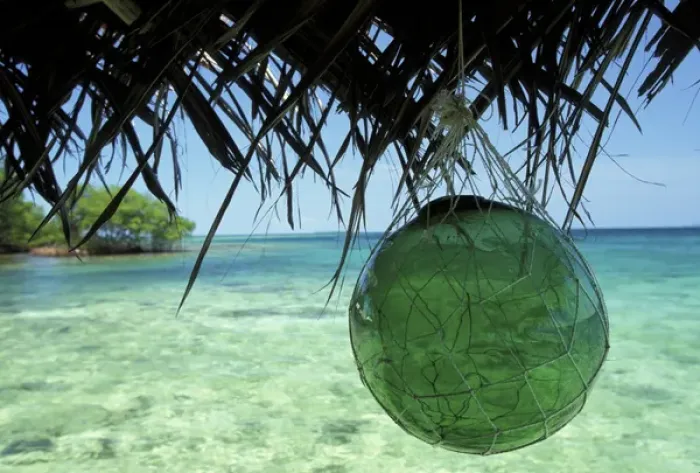 Framed Print : Central America, Panama Coastal Panama, glass float Framed Print : Central America, Panama Coastal Panama, glass float