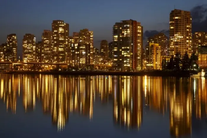 Framed Print : Central Business District reflected in False Creek, Vancouver, British Columbia, Canada Framed Print : Central Business District reflected in False Creek, Vancouver, British Columbia, Canada