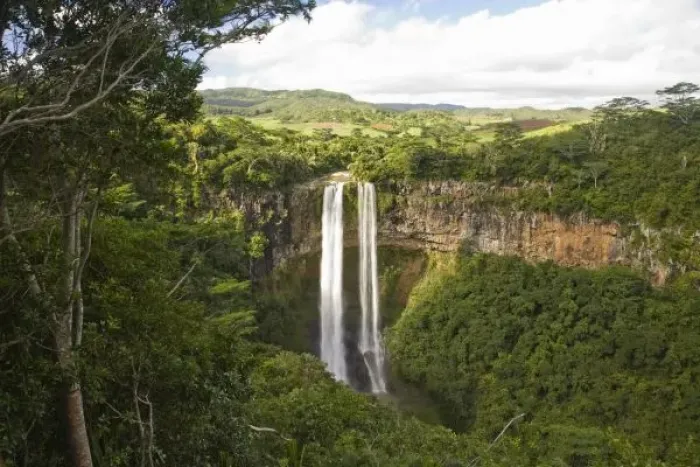 Framed Print : Chamarel Waterfall-highest Framed Print : Chamarel Waterfall-highest