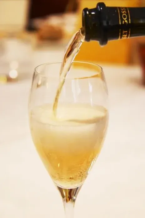 Framed Print : A champagne glass Framed Print : A champagne glass