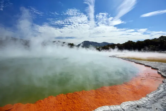 Framed Print : Champagne Pool, Waiotapu Thermal Reserve, near Rotorua, North Island, New Zealand Framed Print : Champagne Pool, Waiotapu Thermal Reserve, near Rotorua, North Island, New Zealand
