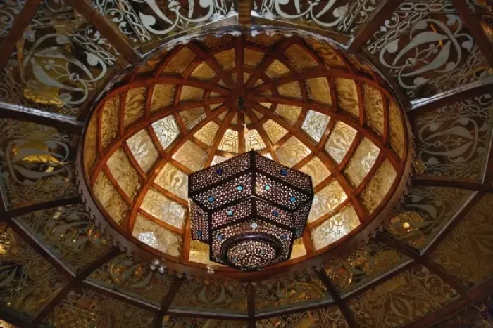 Framed Print : Chandelier for sale, Khan el Khalili Bazaar, Cairo, Egypt