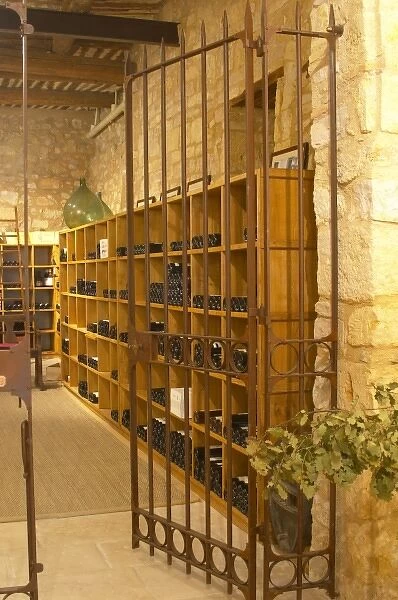 The chapel converted into tasting room and wine shop. Domaine Mas Gabinele. Faugeres