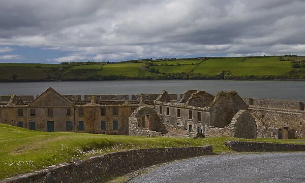 Charles Fort barracks and ancillary facility ruins along the Kensale Harbor with