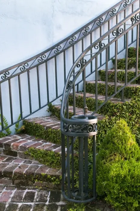 Framed Print : Charleston, South Carolina, USA. A stairway in the historic district of Charleston Framed Print : Charleston, South Carolina, USA. A stairway in the historic district of Charleston
