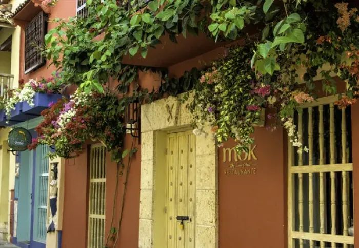 Framed Print : Charming Spanish colonial architecture graces the Old City, Cuidad vieja, of Cartagena