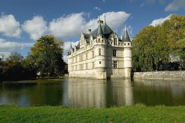 Chateau of Azay-le-Rideau, Indre-et-Loire, Loire Valley, France
