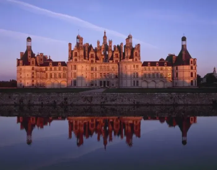 Framed Print : Chateau Chambord at sunset, Loire Valley, France Framed Print : Chateau Chambord at sunset, Loire Valley, France