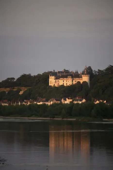 Framed Print : Chateau de Chaumont-Sur-Loire with River Loire in foreground. Chaumont-Sur-Loire