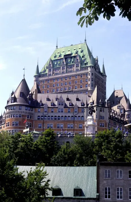 Framed Print : Chateau Frontenac in Quebec City Quebec Canada and the city Framed Print : Chateau Frontenac in Quebec City Quebec Canada and the city
