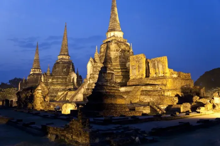 Framed Print : Three Chedis, Wat Phra Si Sanphet, Ayutthaya, Thailand