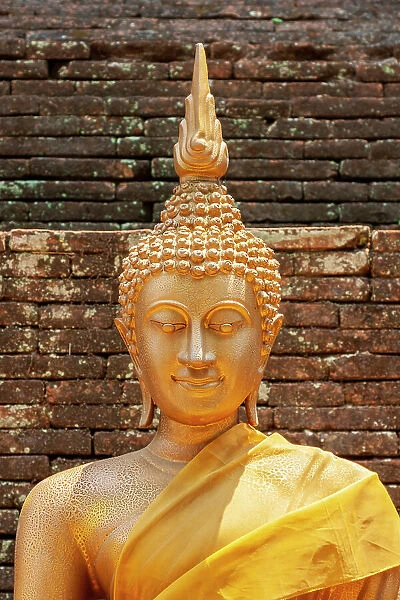 Chiang Mai, Thailand. Wat Lok Moli. Buddha statue