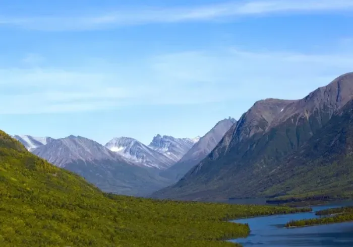Framed Print : Chigmit Mountains in Lake Clark National Park, Alaska