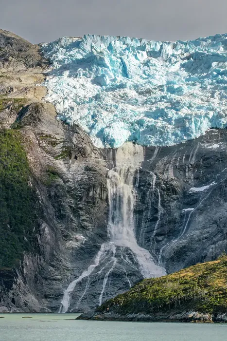 Framed Print : Chile, Beagle Channel, Alberto de Agostini National Park. Landscape with glacier and waterfall. ©Cathy & Gordon Illg / Jaynes Gallery / DanitaDelimont.com Framed Print : Chile, Beagle Channel, Alberto de Agostini National Park. Landscape with glacier and waterfall. ©Cathy & Gordon Illg / Jaynes Gallery / DanitaDelimont.com