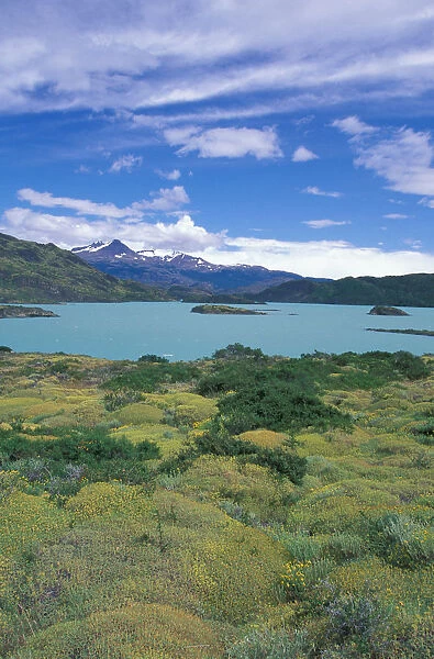 Chile, Magellanes. Torres del Paine National Park. Looking towards Lafo Nordenskjold