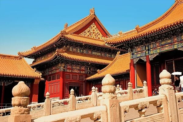 China, Beijing, Forbidden City, Hall of Supreme Harmony (TaiHeDian)
