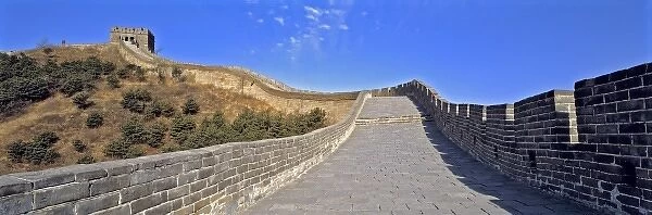 China, Hebei Province, Badaling, The Great Wall. The original Great Wall, a World Heritage Site