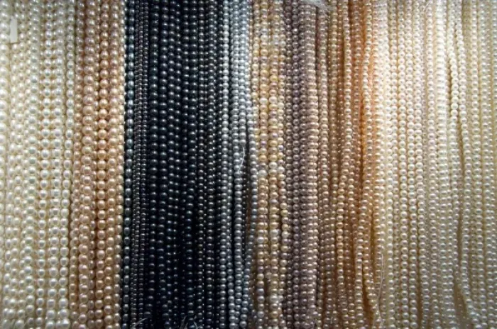 Framed Print : China, Hong Kong. Kansu Jade Market. Colorful strands of freshwater pearls Framed Print : China, Hong Kong. Kansu Jade Market. Colorful strands of freshwater pearls