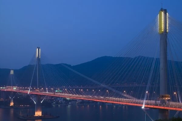CHINA, Hong Kong. New Territories, Ting Kau Bridge, links Tsing Yi Island and Ting Kau