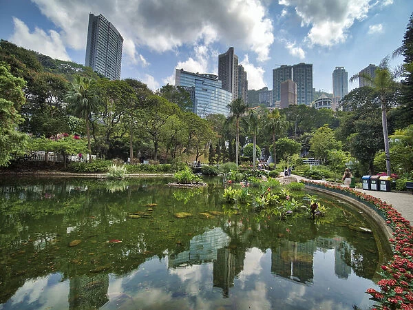 China, Hong Kong. Views from the City Park