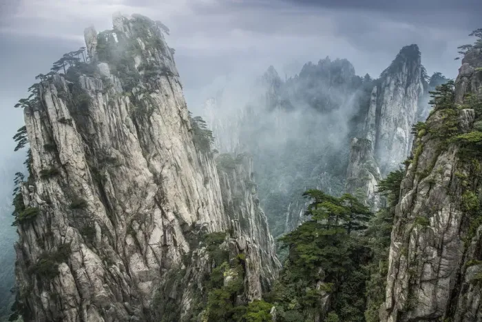 Framed Print : China, Hunan Province, Tianzi Mountains. Sunrise on mountain landscape Framed Print : China, Hunan Province, Tianzi Mountains. Sunrise on mountain landscape
