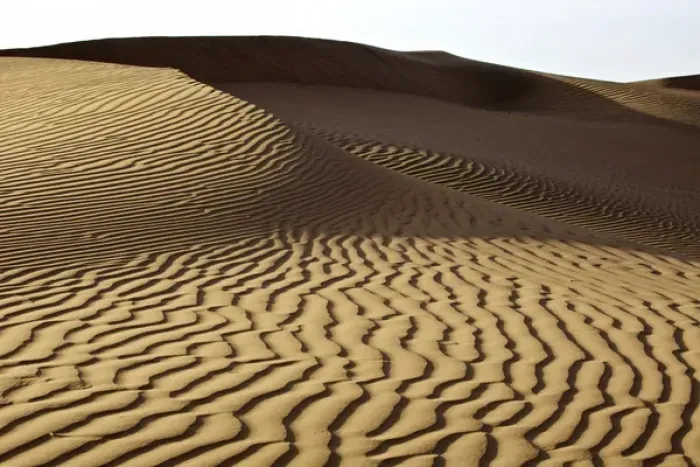 Framed Print : China, Inner Mongolia, Badan Jilin Desert. Wind-blown patterns on desert landscape Framed Print : China, Inner Mongolia, Badan Jilin Desert. Wind-blown patterns on desert landscape