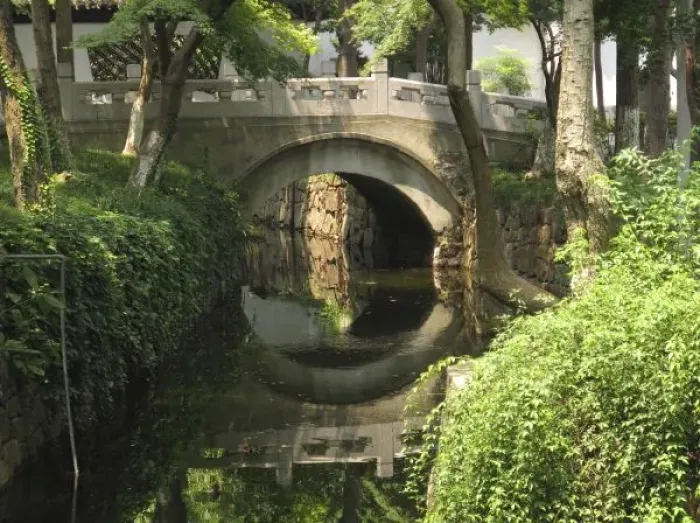Framed Print : China, Nantong, an arched bridge forms a perfect reflection at the base of Wolf Hill Framed Print : China, Nantong, an arched bridge forms a perfect reflection at the base of Wolf Hill