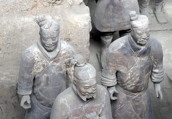 China, Shaanxi, Xian. Terra Cotta warriors and pits, a UNESCO World Heritage site