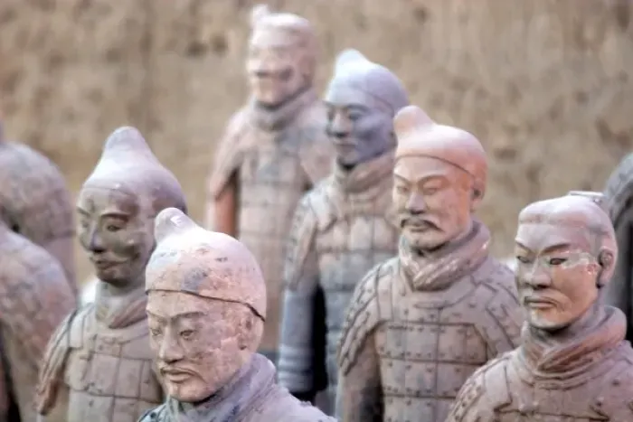 Framed Print : China, Shaanxi, Xian. Terra Cotta warriors and pits, a UNESCO World Heritage site