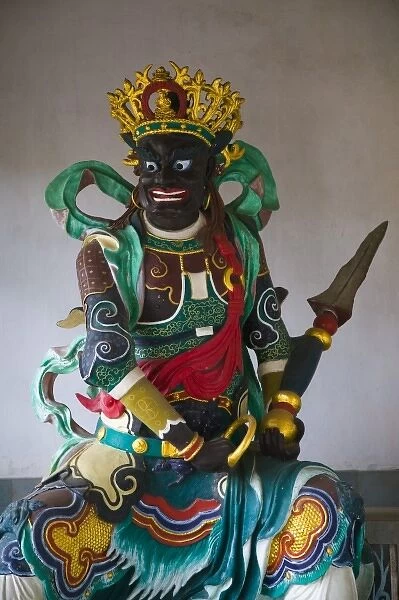 CHINA, Yunnan Province, Kunming. Bamboo Temple (15th century  /  restored in 1890)- Temple Statue