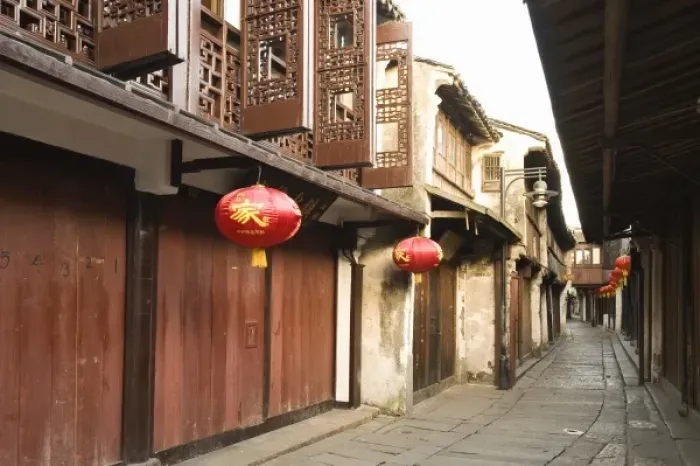Framed Print : China, Zhouzhuang. Historic Zhouzhuang Water Village Framed Print : China, Zhouzhuang. Historic Zhouzhuang Water Village