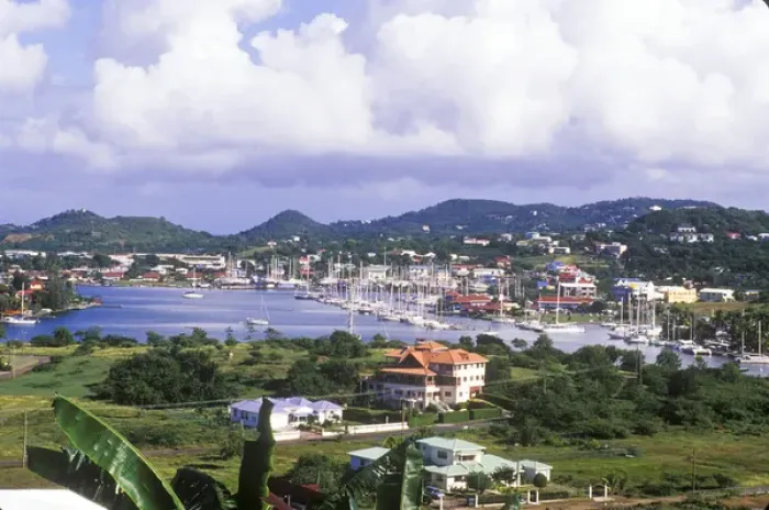 Framed Print : Choc Bay, Castries city center, St Lucia, Caribbean Framed Print : Choc Bay, Castries city center, St Lucia, Caribbean