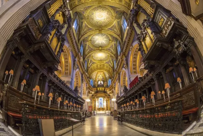 Framed Print : Choir stalls, altar & roof, St Pauls Cathedral, St Pauls, London Framed Print : Choir stalls, altar & roof, St Pauls Cathedral, St Pauls, London
