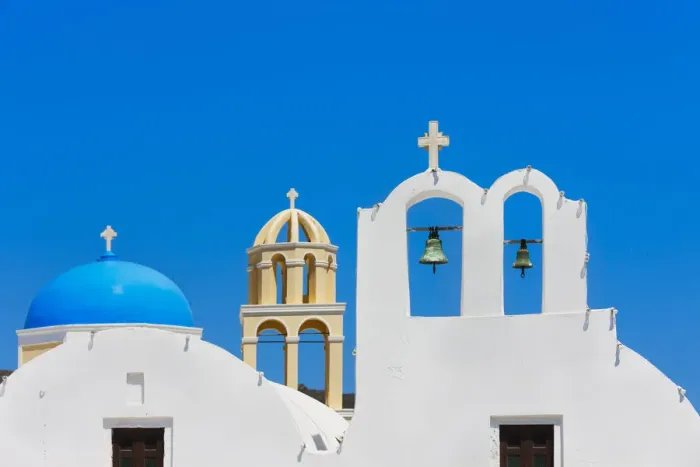 Framed Print : Church on the coast of Aegean Sea. Oia, Santorini Island, Greece Framed Print : Church on the coast of Aegean Sea. Oia, Santorini Island, Greece