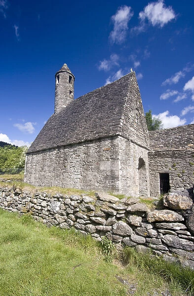 Church, Glendalough, ancient monastic site, County Wicklow, Ireland, historic, stonework