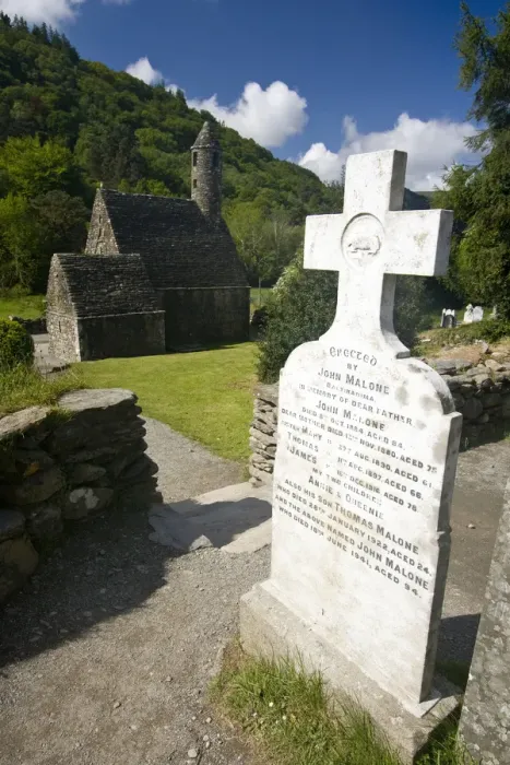 Framed Print : Church, Glendalough, ancient monastic site, County Wicklow, Ireland, historic