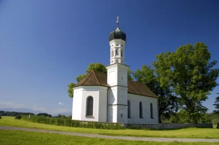 Framed Print : A church near Weilheim in Sounthern Germany Framed Print : A church near Weilheim in Sounthern Germany