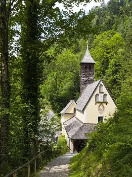 Framed Print : Church of pilgrimage Maria Klobenstein in the canyon Entenlochklamm, Tyrol, Austria Framed Print : Church of pilgrimage Maria Klobenstein in the canyon Entenlochklamm, Tyrol, Austria