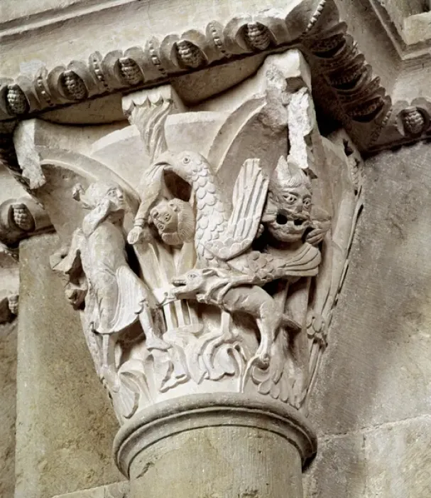 Framed Print : Church relief. FRANCE