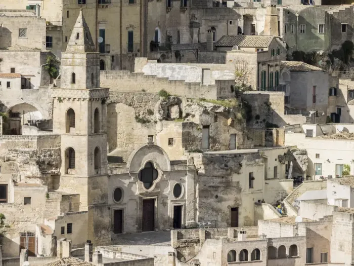 Framed Print : Church of San Pietro Barisano, and the largest of those built inside the rocks