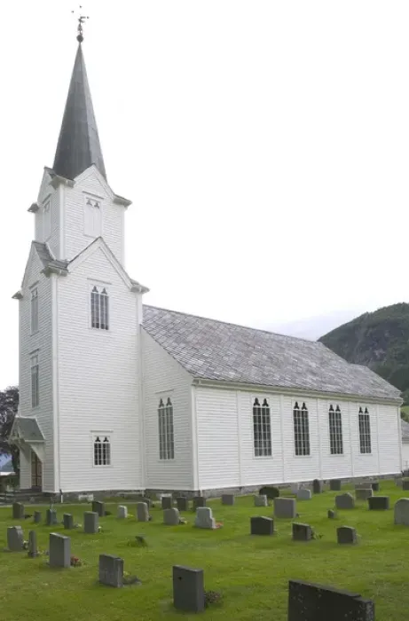 Framed Print : Church, Sogne Fjord VIC norway Framed Print : Church, Sogne Fjord VIC norway