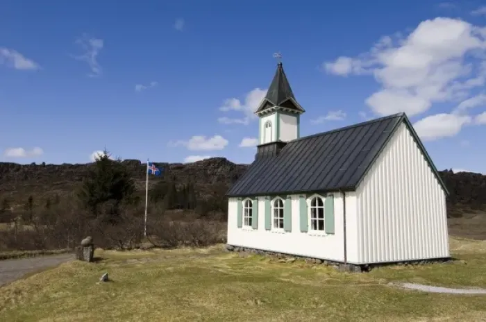 Framed Print : Church, Thingvellir National Park, Iceland
