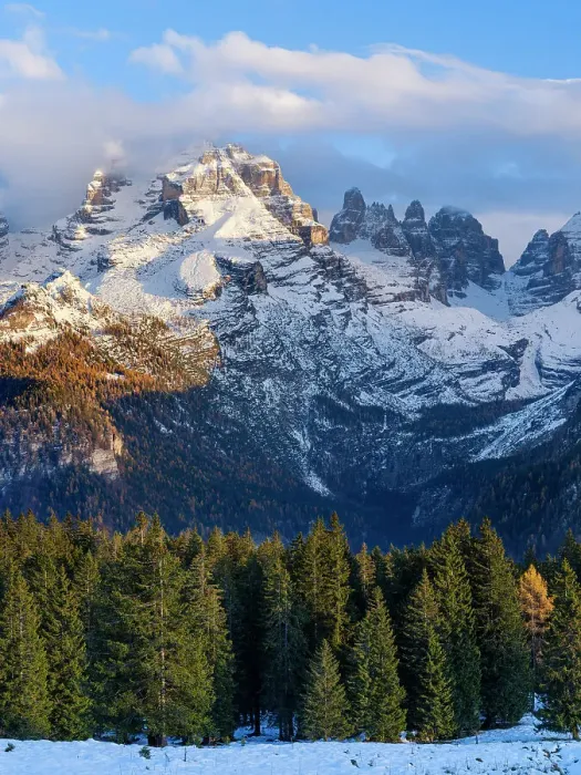 Framed Print : Cima Brenta. View of the Dolomiti di Brenta from Val Rendena in the Parco Naturale Adamello Brenta, part of UNESCO World Heritage Site. Dolomites, in the province of Trentino in Italy Framed Print : Cima Brenta. View of the Dolomiti di Brenta from Val Rendena in the Parco Naturale Adamello Brenta, part of UNESCO World Heritage Site. Dolomites, in the province of Trentino in Italy