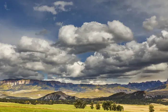 Framed Print : Cimarron Range in eastern Ouray, County, Colorado