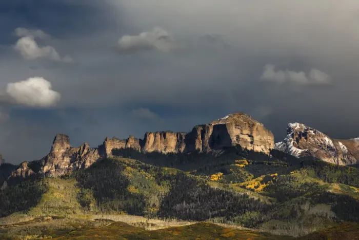 Framed Print : Cimarron Range in eastern Ouray, County, Colorado